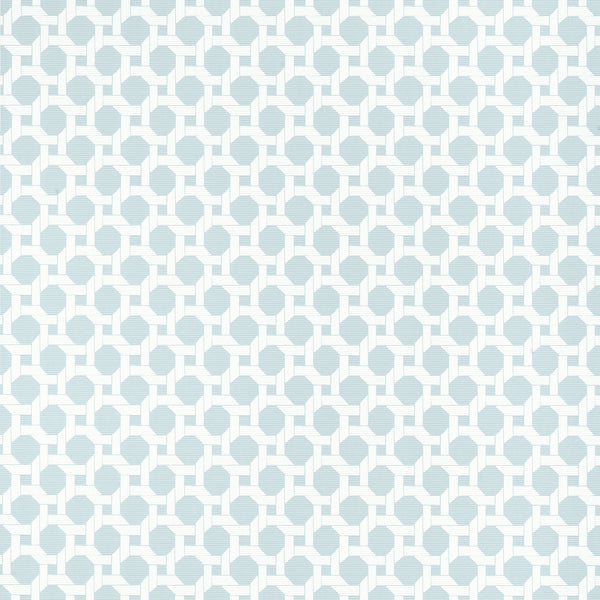 Charter Spa Blue - Spa Blue Wallcovering | Thibaut