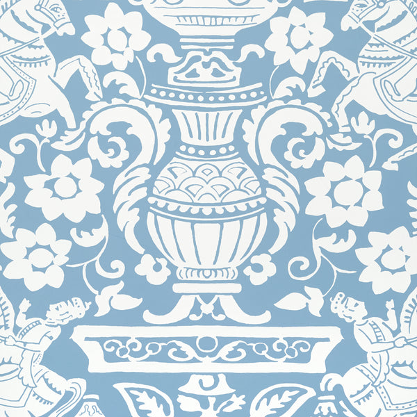 Galway Blue - Blue Wallcovering | Thibaut