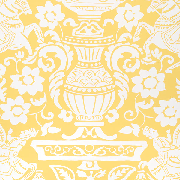 Galway Yellow - Yellow Wallcovering | Thibaut