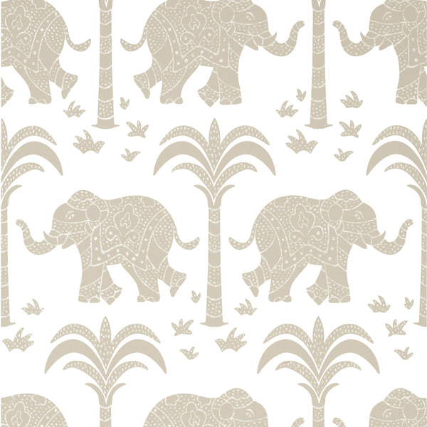 Elephant Beige - Beige Wallcovering | Thibaut