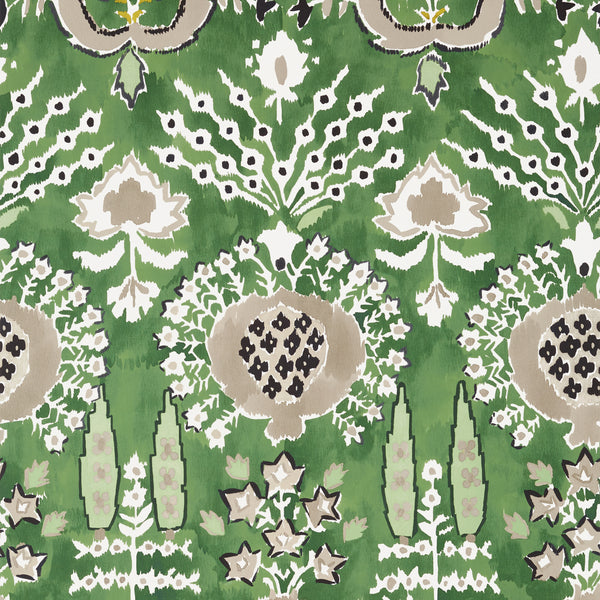 Mendoza Suzani Green - Green Wallcovering | Thibaut
