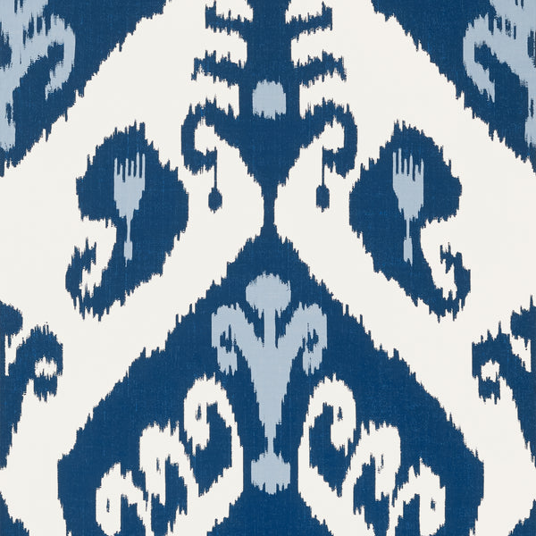 Indies Ikat Navy - Navy Wallcovering | Thibaut