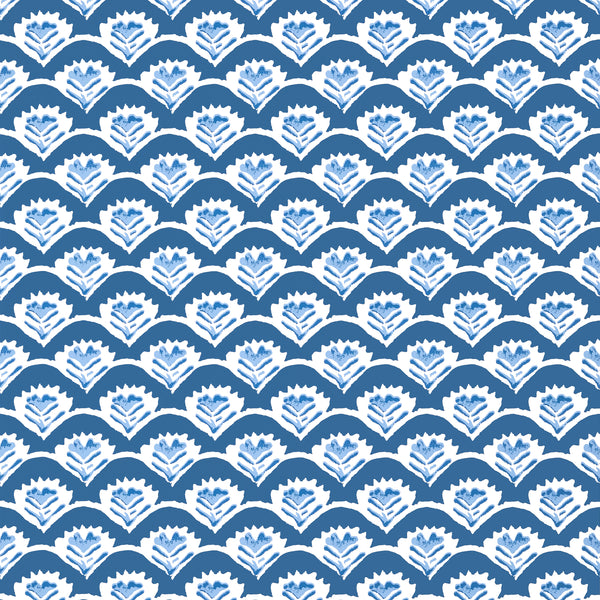 Emily Navy - Navy Wallcovering | Thibaut