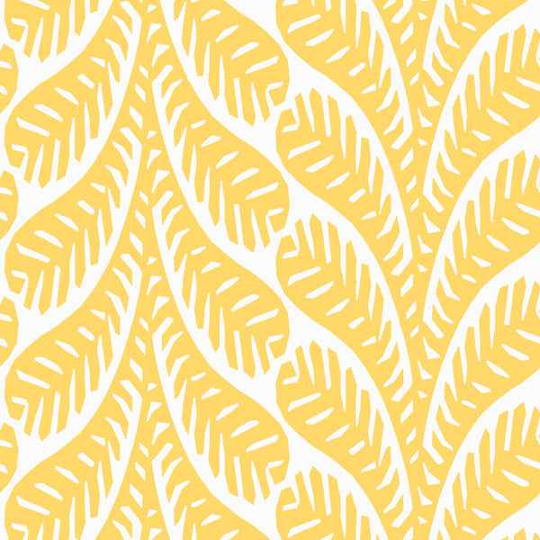 Ginger Yellow - Yellow Wallcovering | Thibaut