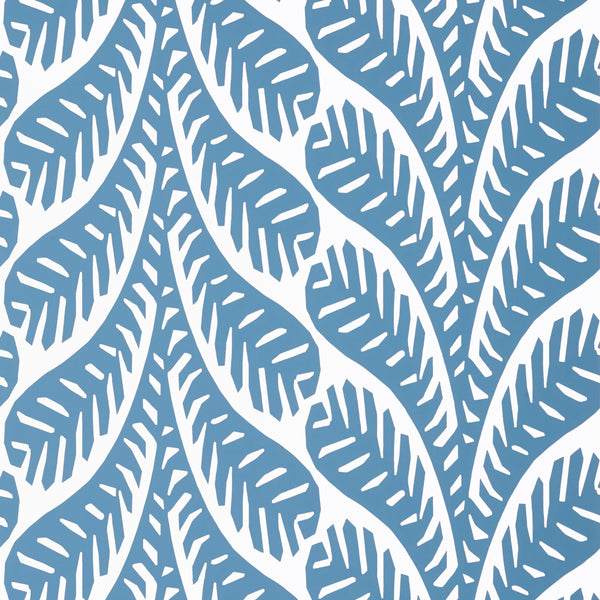 Ginger Blue - Blue Wallcovering | Thibaut