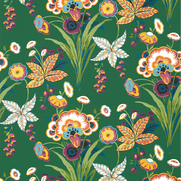 Pasadena Emerald - Emerald Wallcovering | Thibaut