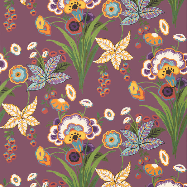 Pasadena Plum - Plum Wallcovering | Thibaut
