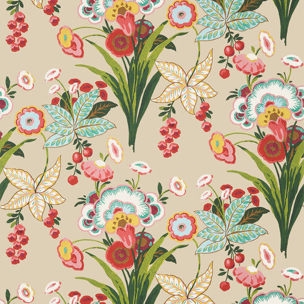 Pasadena Cream - Cream Wallcovering | Thibaut