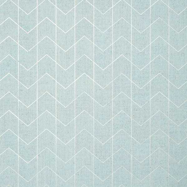 Cordoza Weave Spa Blue and Silver - Pale Blue Wallcovering | Thibaut