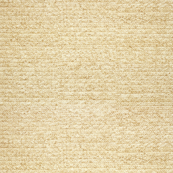 Pima Braid Straw - Straw Natural Wallcovering | Thibaut