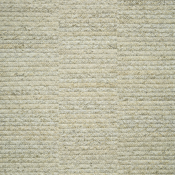 Pima Braid Grey - Grey Natural Wallcovering | Thibaut