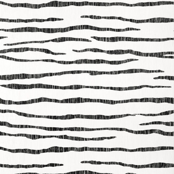 Savanna Black and White - Black and White Wallcovering | Thibaut