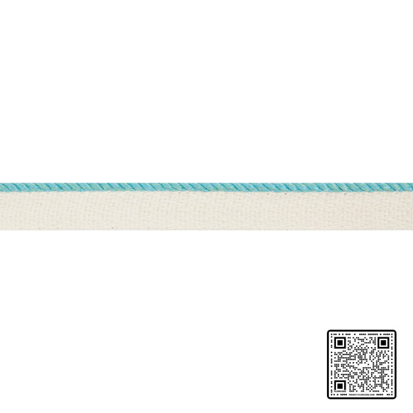  ACKLINS CORD POLYOLEFIN - 99%;NYLON - 1% TURQUOISE TURQUOISE  TRIM available exclusively at Designer Wallcoverings
