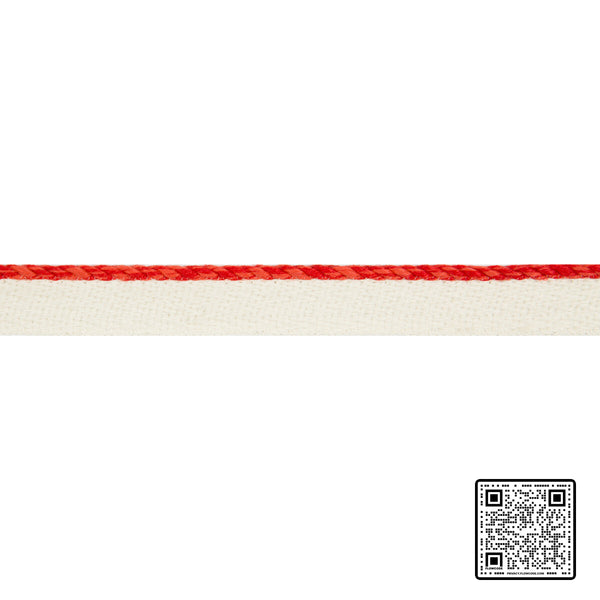  ACKLINS CORD POLYOLEFIN - 99%;NYLON - 1% RED RED  TRIM available exclusively at Designer Wallcoverings
