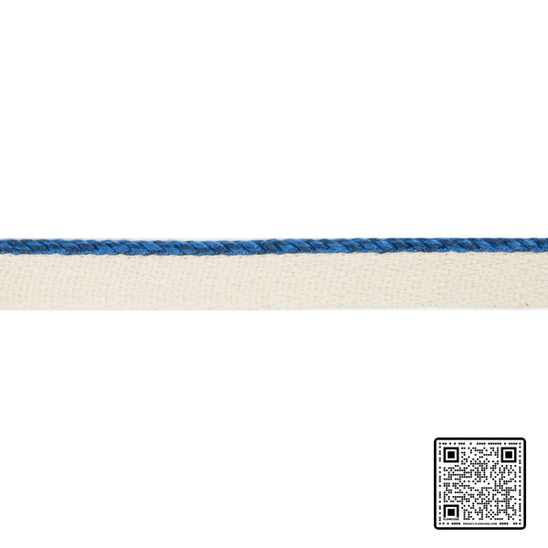  ACKLINS CORD POLYOLEFIN - 99%;NYLON - 1% DARK BLUE INDIGO BLUE TRIM available exclusively at Designer Wallcoverings