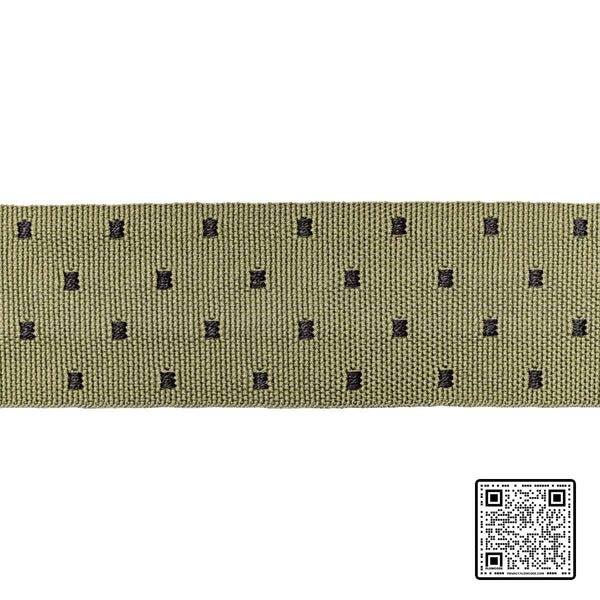  LJ GRW:: POLYESTER - 87%;COTTON - 13% OLIVE GREEN GREEN  TRIM available exclusively at Designer Wallcoverings
