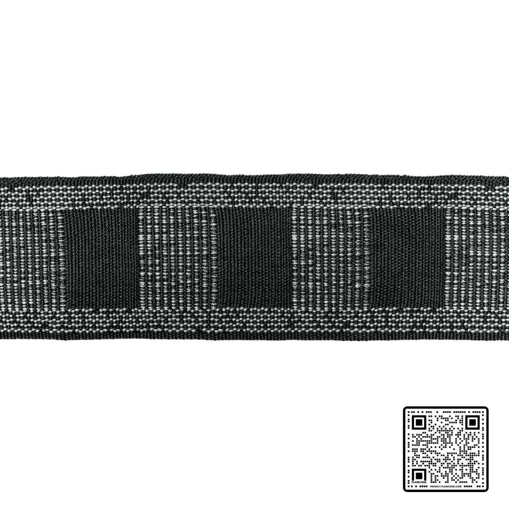  LJ GRW:: POLYESTER BLACK WHITE  TRIM available exclusively at Designer Wallcoverings