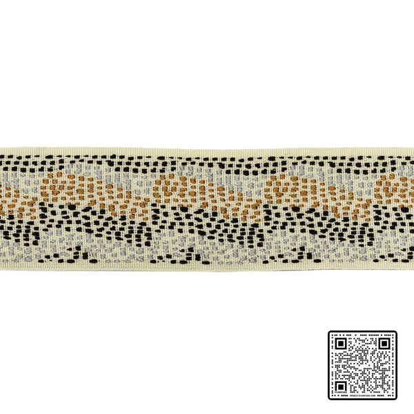  SURGE TAPE POLYESTER - 55%;VISCOSE - 23%;COTTON - 22% YELLOW BEIGE  TRIM available exclusively at Designer Wallcoverings