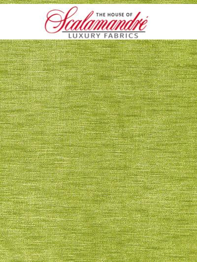 SUPREME VELVET - LIME - Scalamandre Fabrics, Fabrics - VPSUPR-324 at Designer Wallcoverings and Fabrics, Your online resource since 2007