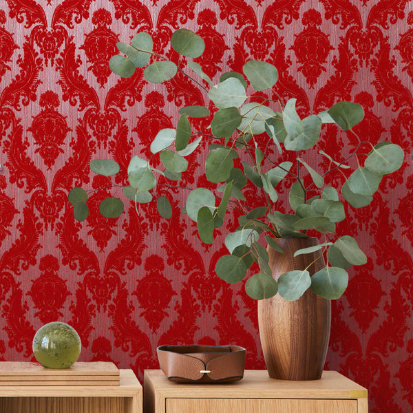 Dapheny's Petite Heirloom Flocked Velvet Wallcovering