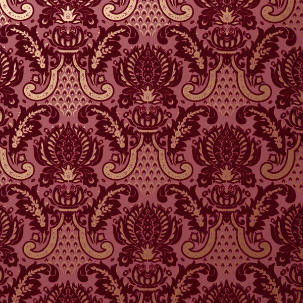 Bella's Windsor Flocked Velvet Wallcovering