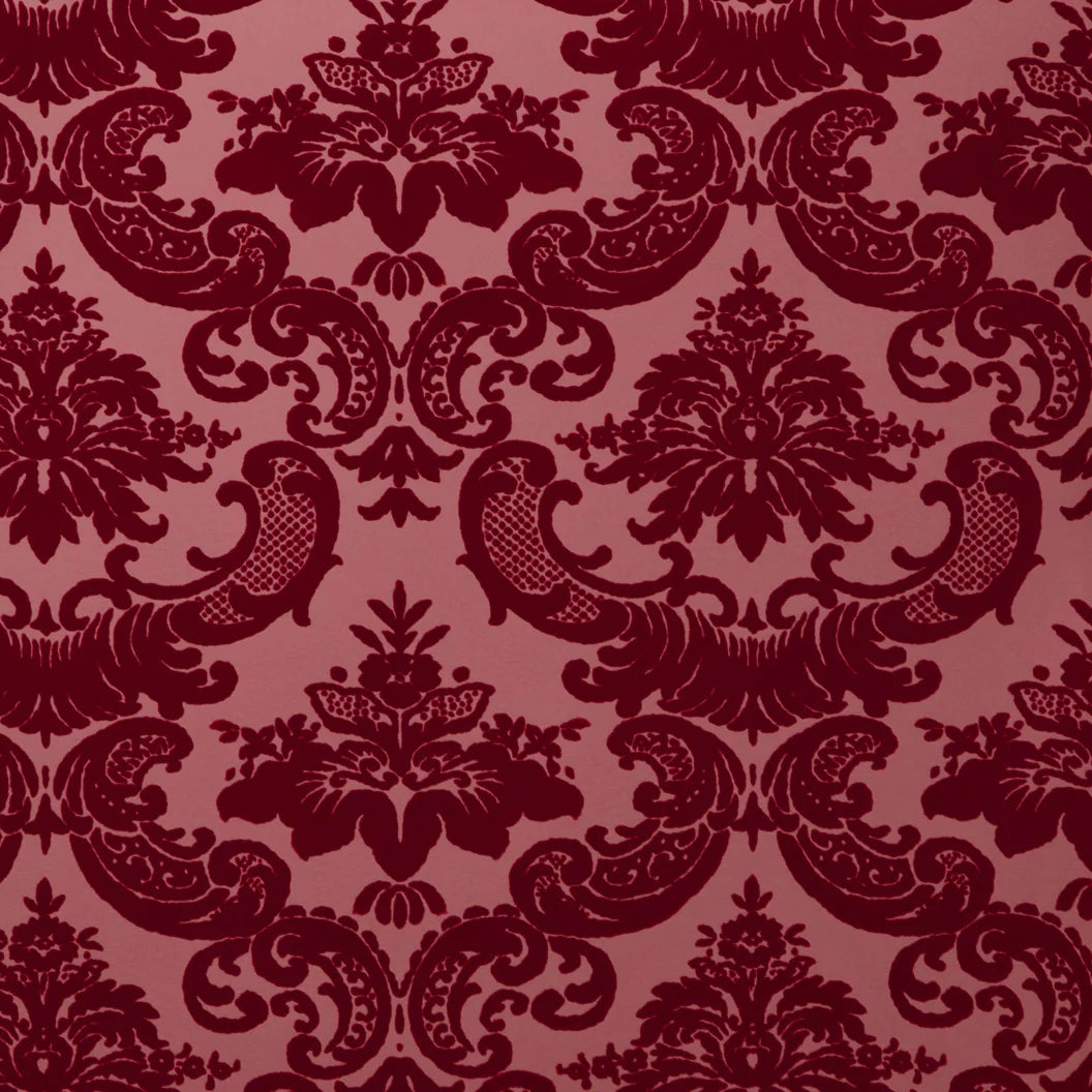 red flock wallpaper uk