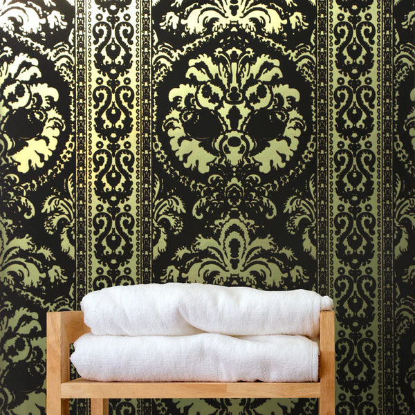 Florence's St. Moritz Flocked Velvet Wallcovering