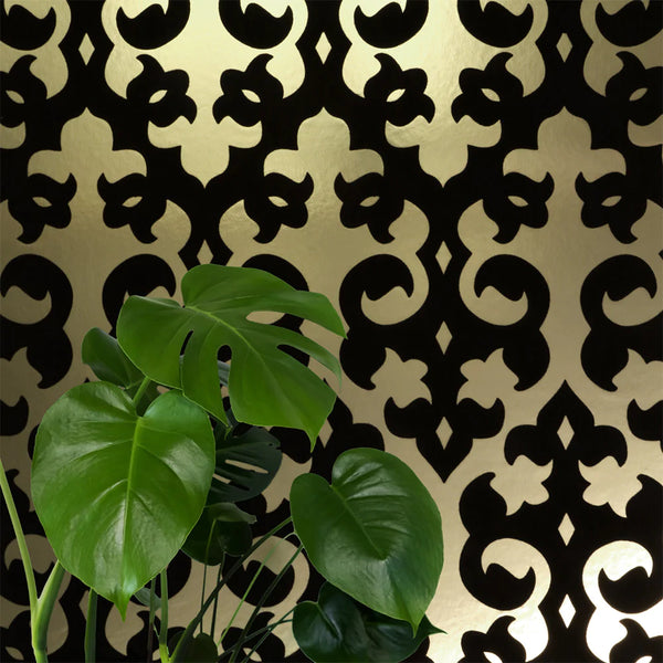 Lydia's Grille Flocked Velvet Wallcovering
