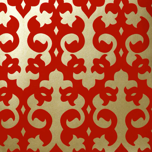 Lydia's Grille Flocked Velvet Wallcovering