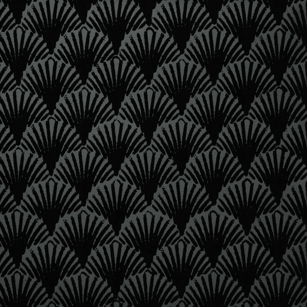 Alexia's Art Deco Fans Flocked Velvet Wallcovering