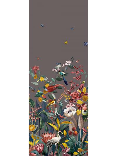 Kotori - Mural - Dark Grey Wallpaper | Scalamandre 