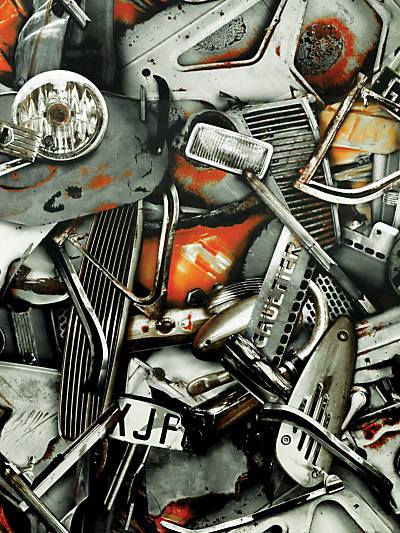 Carambolage - Terre Wallpaper | Scalamandre 