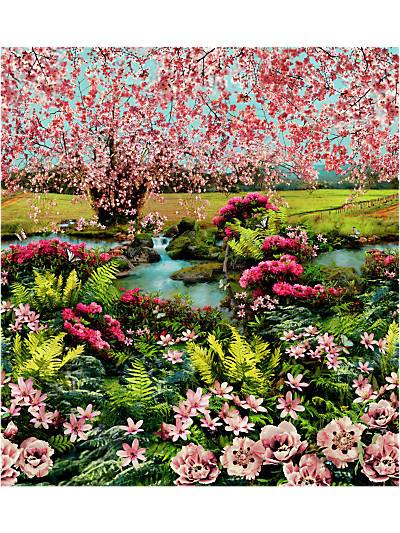 Festival - Mural - Multico Wallpaper | Scalamandre 