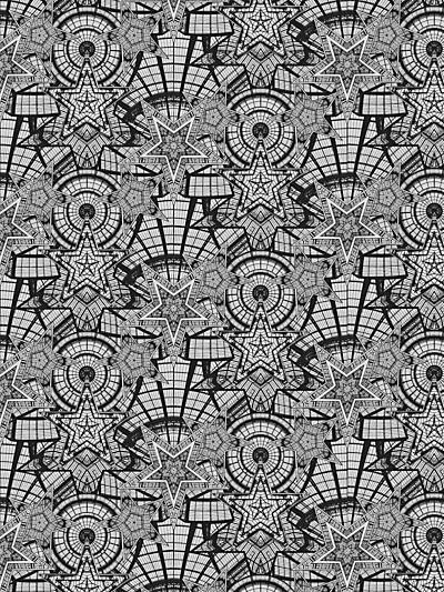 Coupole - Argent Wallpaper | Scalamandre 