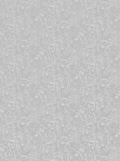 Gouache - Acier Wallpaper | Scalamandre 