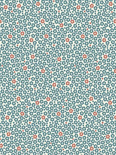 Coquelicot - Ocean Wallpaper | Scalamandre 