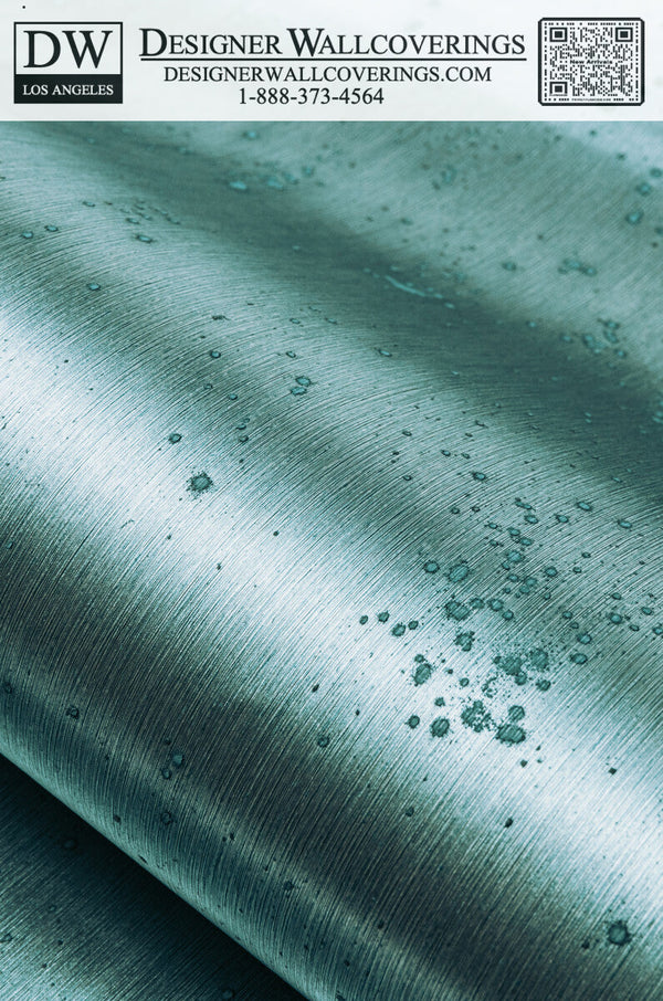 Venetian Aged Patina Aqua Wallcovering