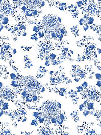 HERITAGE - BLUE - NICOLETTE MAYER WALLPAPER - WNM0001HERI at Designer Wallcoverings and Fabrics, Your online resource since 2007