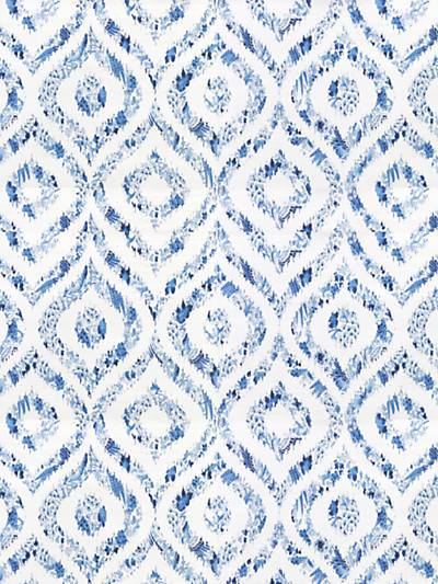 IKAT - BLUE - NICOLETTE MAYER WALLPAPER - WNM0001IKAT at Designer Wallcoverings and Fabrics, Your online resource since 2007