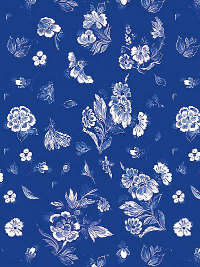 MASTERS - BLUE - NICOLETTE MAYER WALLPAPER - WNM0001MAST at Designer Wallcoverings and Fabrics, Your online resource since 2007