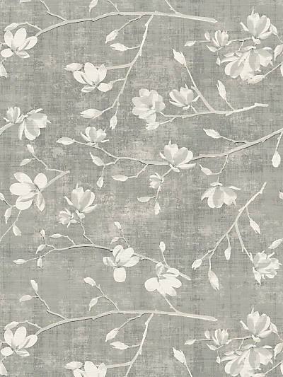BLOOM - SILVER - NICOLETTE MAYER WALLPAPER - WNM0002BLOO at Designer Wallcoverings and Fabrics, Your online resource since 2007