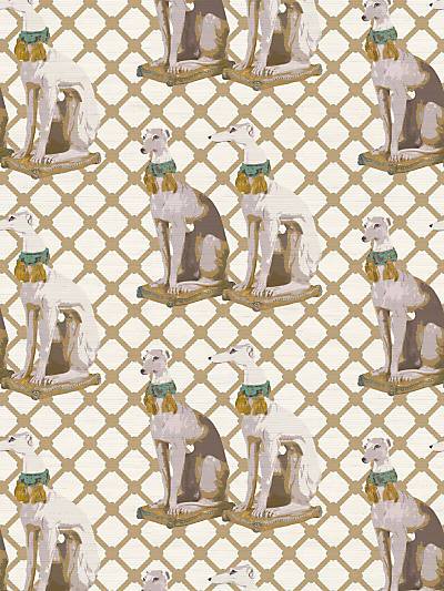 REGAL GREYHOUND - LUXE - NICOLETTE MAYER WALLPAPER - WNM0002REGA at Designer Wallcoverings and Fabrics, Your online resource since 2007