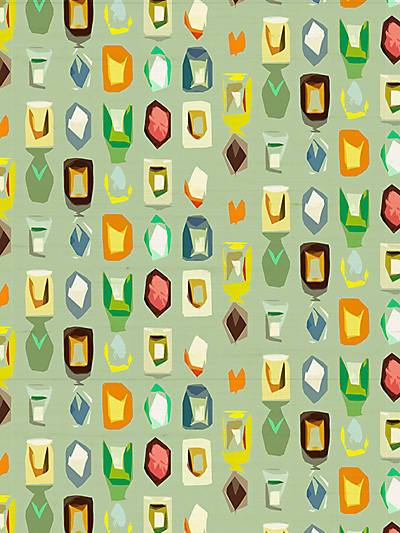 COLORPOP - GRANADA - NICOLETTE MAYER WALLPAPER - WNM0003CPOP at Designer Wallcoverings and Fabrics, Your online resource since 2007