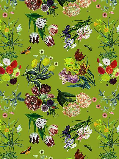 FLORA & FAUNA - FONTANA - NICOLETTE MAYER WALLPAPER - WNM0003FLOR at Designer Wallcoverings and Fabrics, Your online resource since 2007