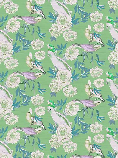 PEONY INSPIRA - TROPICAL - NICOLETTE MAYER WALLPAPER - WNM0003PEON at Designer Wallcoverings and Fabrics, Your online resource since 2007