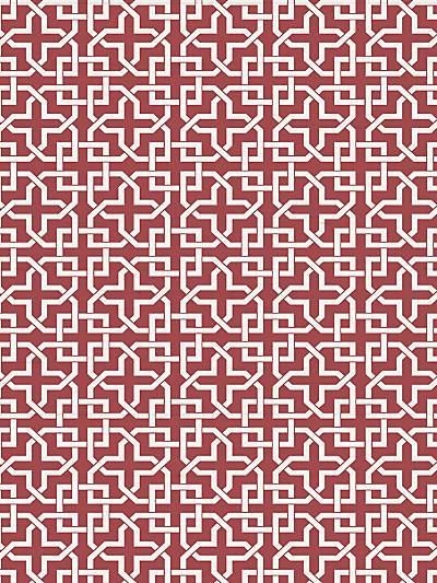 INFINITY - BRICK RED - NICOLETTE MAYER WALLPAPER - WNM0006INFI at Designer Wallcoverings and Fabrics, Your online resource since 2007