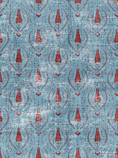 BYZANTINE JEWEL - BLUE - NICOLETTE MAYER WALLPAPER - WNM1007BYZA at Designer Wallcoverings and Fabrics, Your online resource since 2007