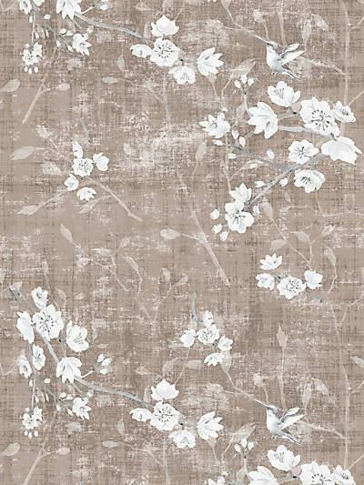 BLOSSOM FANTASIA - MOCHA - NICOLETTE MAYER WALLPAPER - WNM1033BLOS at Designer Wallcoverings and Fabrics, Your online resource since 2007