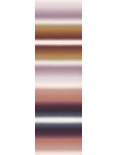 Riga Sfumato - Panel - Gold / Brick / Teal Wallpaper | Scalamandre 