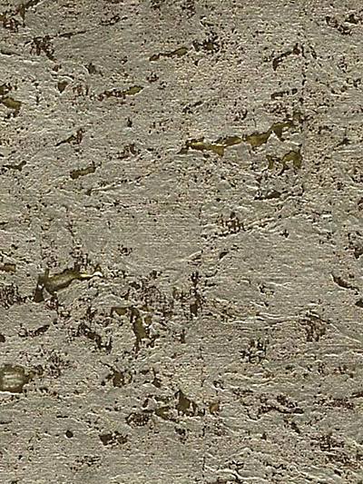 Cortica - Brushed Gold Wallpaper | Scalamandre 